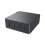 Lenovo G0A6130WEU Cargador Multipuerto 130W con 4 Puertos (3 USB-C + 1 USB-A) Universal, Negro, Cable 1.8m, para EU