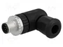 HARTING Conector M12 macho de 8 pines, industrial, 90°