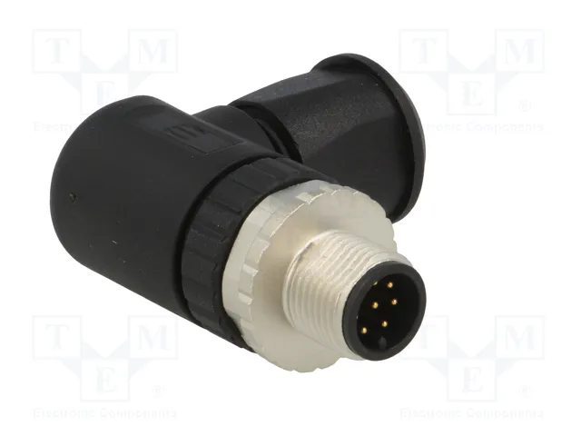 HARTING Conector M12 macho de 8 pines, industrial, 90°