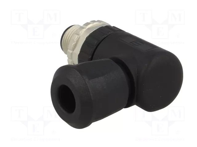 HARTING Conector M12 macho de 8 pines, industrial, 90°