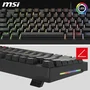 MSI FORGE GK320 Teclado gaming mecánico tamaño estándar interruptores rojos retroiluminación RGB negro AACBD58904
