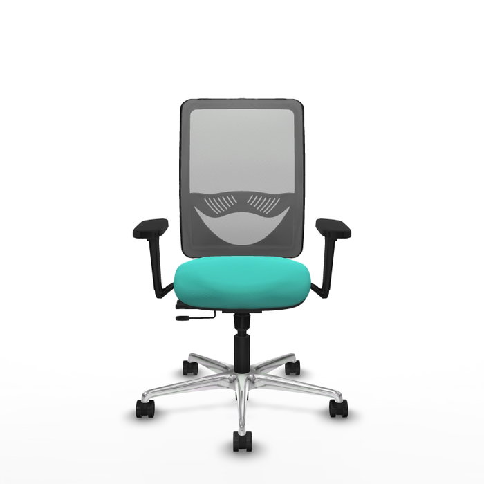 PIQUERAS Y CRESPO Silla de oficina Zulema con mecanismo Sincro/Traslack, Turquesa y Gris PIQUERAS Y CRESPO Silla de oficina Zulema con mecanismo Sincro/Traslack, Turquesa y Gris