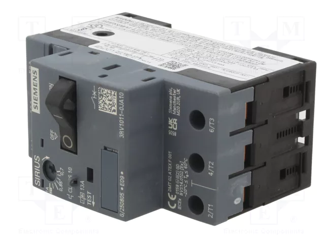 SIEMENS 3RV1011-0JA10 Interruptor motorizado 0,25kW 220÷690VAC