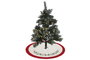 DKD Home Decor Base Árbol Navidad Tradicional Rojo Beige Poliester 90 x 90 x 2 cm