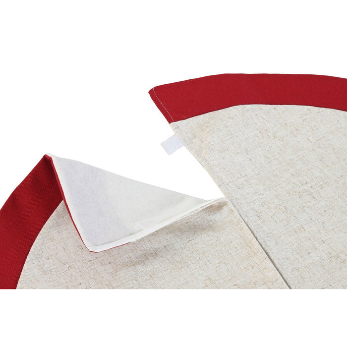 DKD Home Decor Base para Árbol de Navidad de Poliéster Rojo 90x90x2 cm DKD Home Decor Base para Árbol de Navidad de Poliéster Rojo 90x90x2 cm