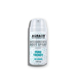 Agrado Desodorante Body Spray Pure Trend, Frescura Duradera para Uso Diario