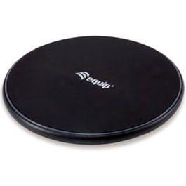 Equip Cargador de Carga Rápida Inalámbrico 10W para Dispositivos Qi, Carcasa de Aluminio Ultraplana con Seguridad FOD