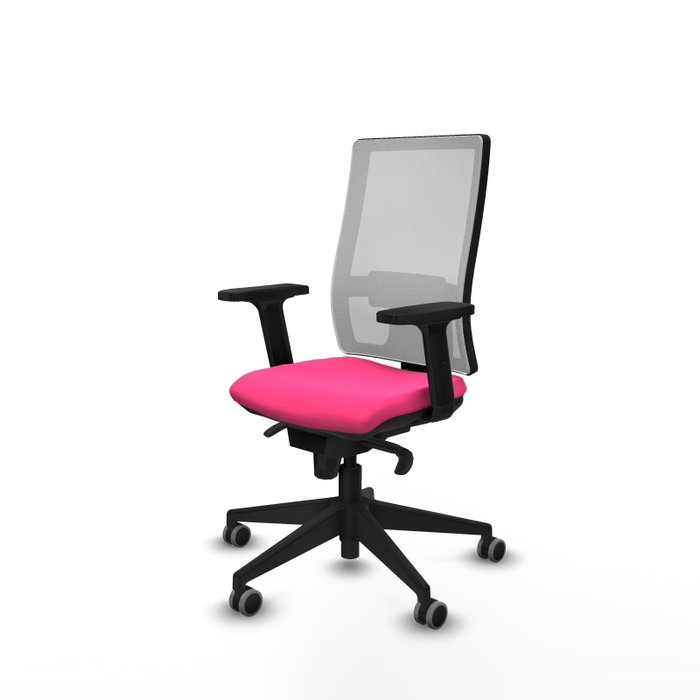 PIQUERAS Y CRESPO Silla de oficina Horna Rosa y Blanca con Mecanismo Sincro PIQUERAS Y CRESPO Silla de oficina Horna Rosa y Blanca con Mecanismo Sincro