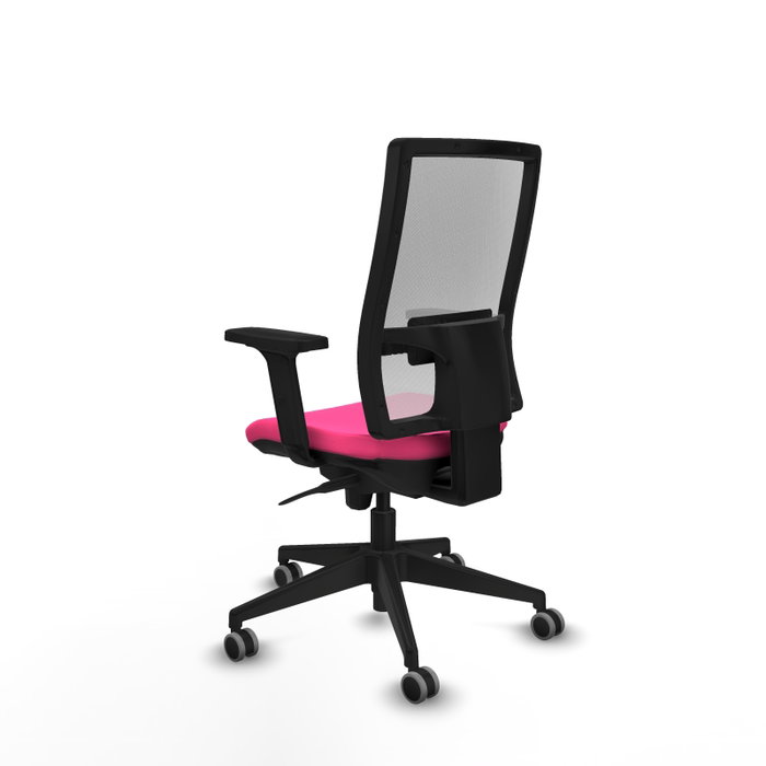 PIQUERAS Y CRESPO Silla de oficina Horna Rosa y Blanca con Mecanismo Sincro PIQUERAS Y CRESPO Silla de oficina Horna Rosa y Blanca con Mecanismo Sincro