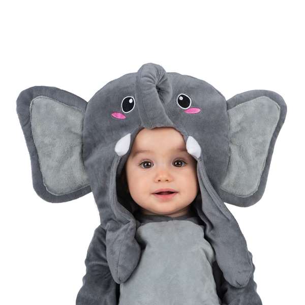 My Other Me Disfraz de Elefante Sorpsea Talla 24-36 Meses para Niños - Gris