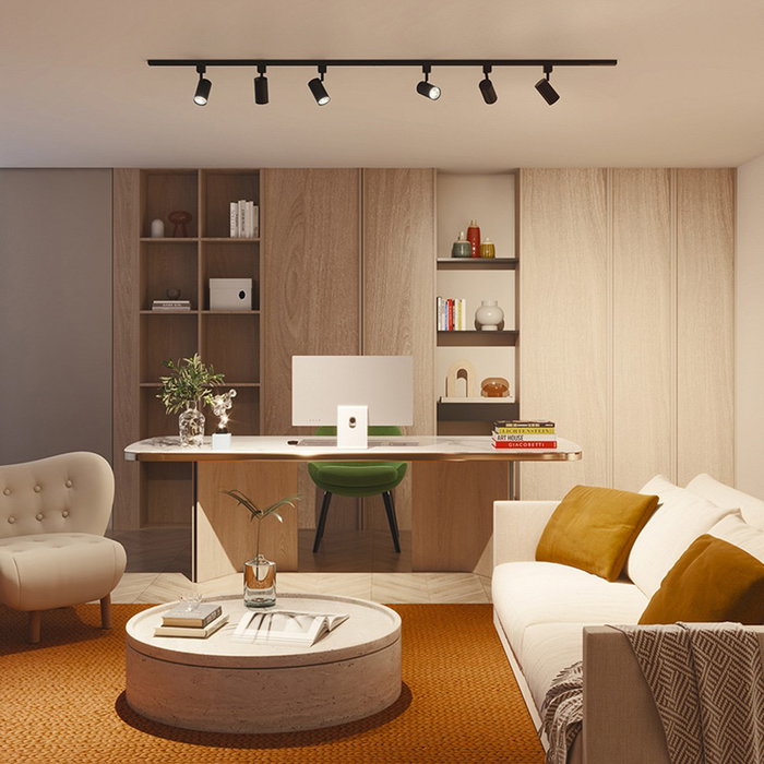 Philips Easylink Riel de Extensión con Alimentación 2 uds x 1 m, Máx. 1800W LED, Negro