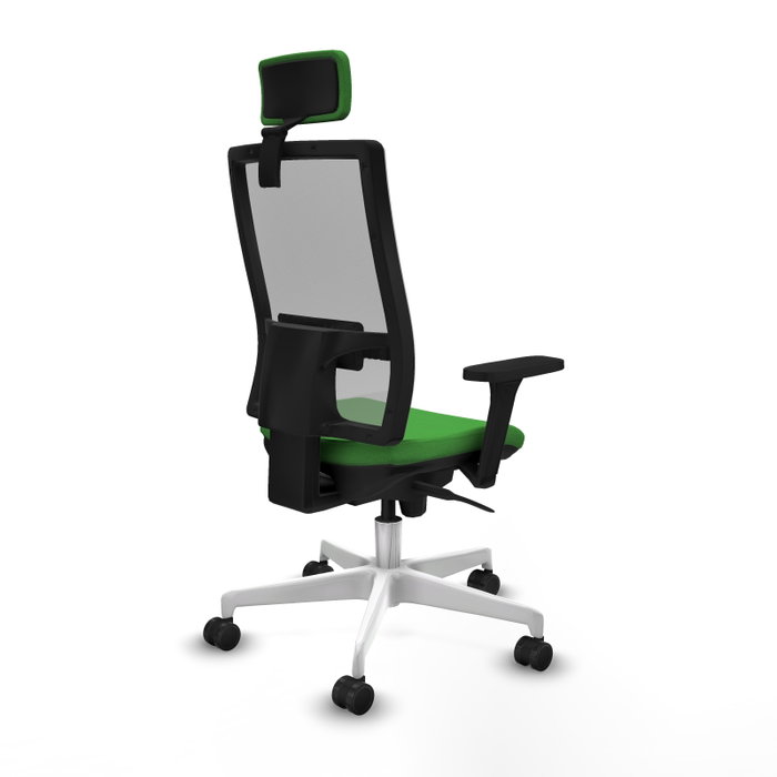 PIQUERAS Y CRESPO Silla de oficina Horna con mecanismo Sincro, Verde y Gris