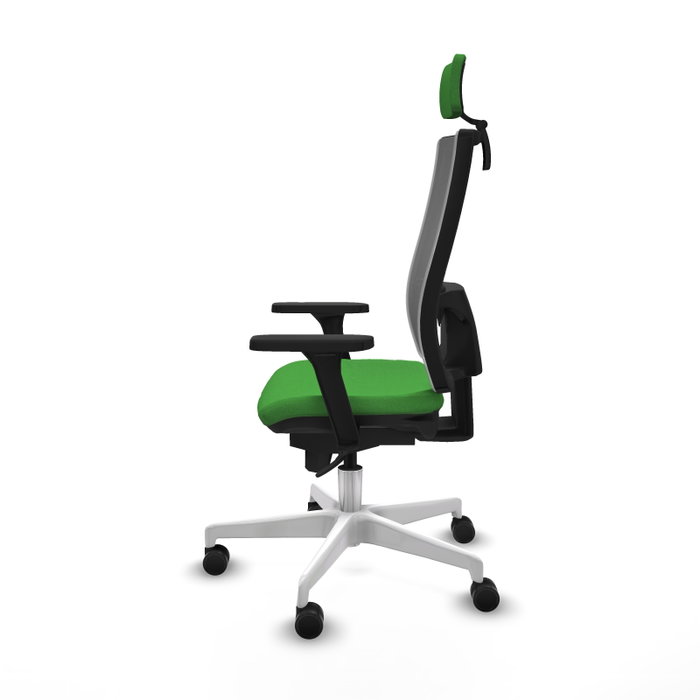PIQUERAS Y CRESPO Silla de oficina Horna con mecanismo Sincro, Verde y Gris
