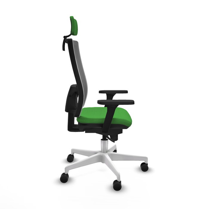 PIQUERAS Y CRESPO Silla de oficina Horna con mecanismo Sincro, Verde y Gris