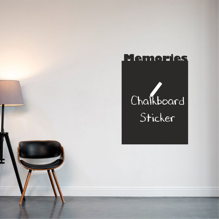 Wallity MY-00110 Sticker de Pared Pizarra Vinilo Negro 50x70 cm