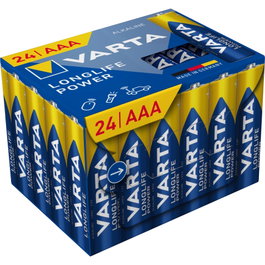 VARTA Longlife Power AAA LR 3 Pack de 24