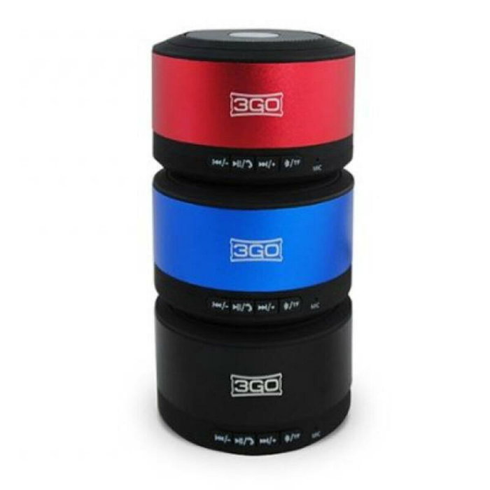 3go Tempo Altavoz Bluetooth 4.0 con MicroSD y Radio FM, Negro