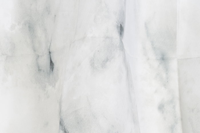 DKD Home Decor Cortina Baño Marmol Glam 180x180x0.5 cm Poliester