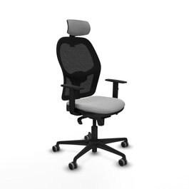 PIQUERAS Y CRESPO Silla de oficina Jorquera Gris claro y Negro