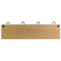 Home Deco Factory Perchero de Pared de 4 Ganchos Dobles, Estilo Industrial