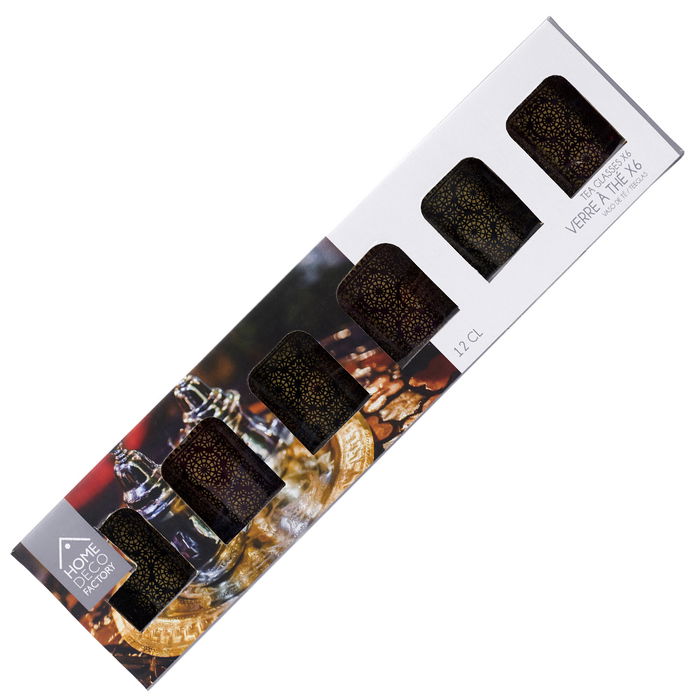 Home Deco Factory Juego de 6 Vasos Té Mirage 120 ml