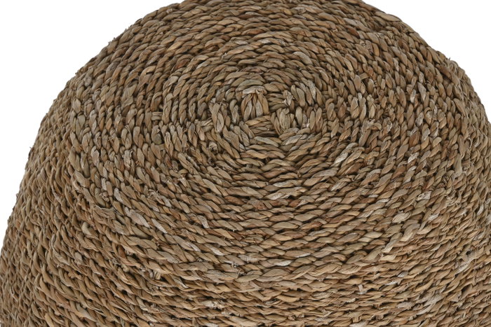 DKD Home Decor Mesita Auxiliar Seagrass Natural 44x44x43 cm