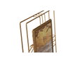 DKD Home Decor Marco de Fotos de Metal y Cristal Dorado 13x18