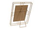 DKD Home Decor Marco de Foto 13x18 cm Dorado Metal y Cristal 23.5 x 18.5 x 2.5 cm