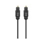 MANHATTAN Cable de audio digital óptico Toslink 2 x Toslink S/PDIF 1m Negro