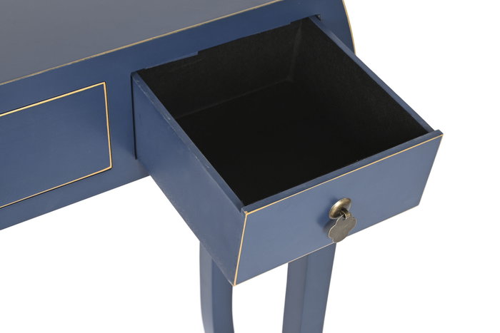 Consola Oriental DKD Home Decor Azul Dorado 26 x 80 x 96 cm Consola Oriental DKD Home Decor Azul Dorado 26 x 80 x 96 cm