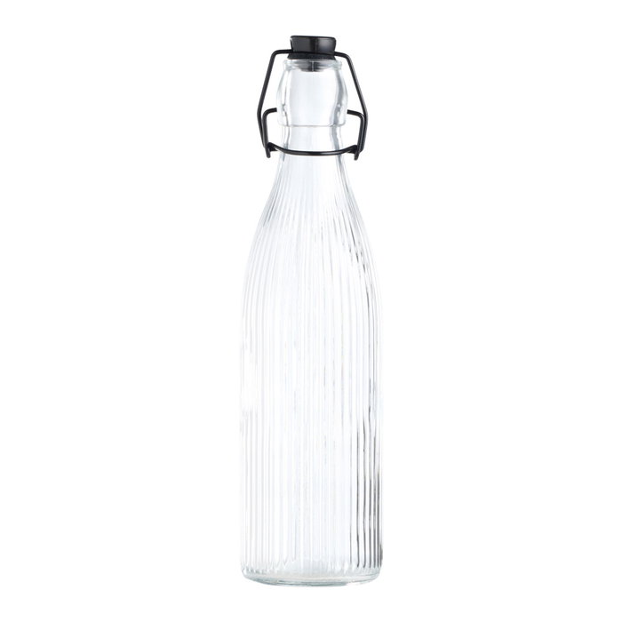 Day Botella de Vidrio Rayas 500 ml con Tapón Mecánico Day Botella de Vidrio Rayas 500 ml con Tapón Mecánico