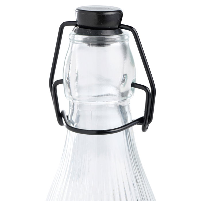 Day Botella de Vidrio Rayas 500 ml con Tapón Mecánico Day Botella de Vidrio Rayas 500 ml con Tapón Mecánico