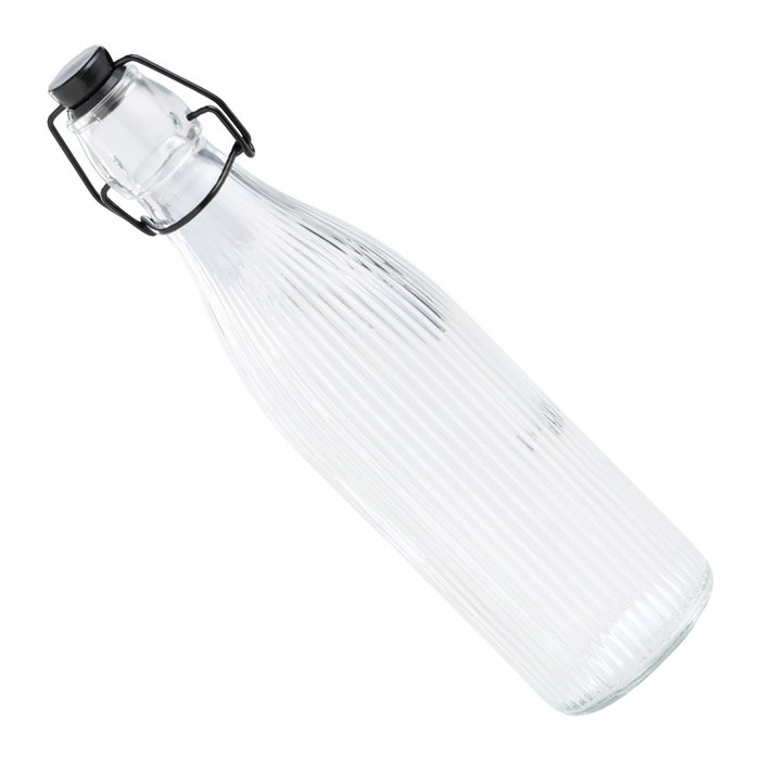 Day Botella de Vidrio Rayas 500 ml con Tapón Mecánico Day Botella de Vidrio Rayas 500 ml con Tapón Mecánico