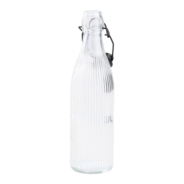 Day Botella de Vidrio Rayas 500 ml con Tapón Mecánico Day Botella de Vidrio Rayas 500 ml con Tapón Mecánico