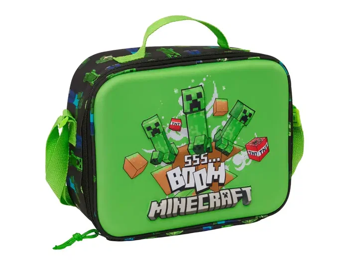 Safta Portameriendas Térmica 3D Minecraft Safta Portameriendas Térmica 3D Minecraft