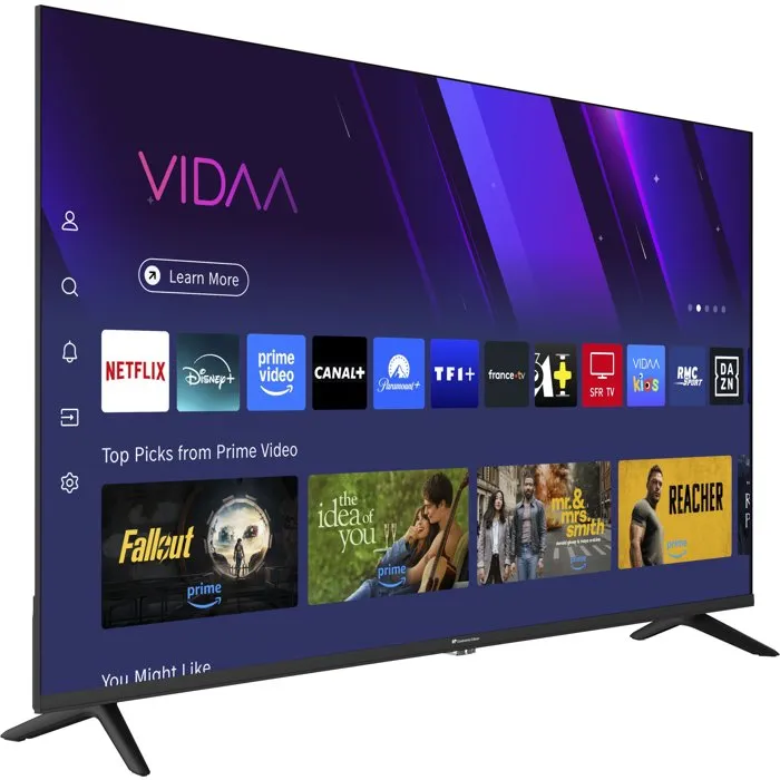 Continental Edison CELED43SVQLD26B7 Televisor LED UHD QLED 43" (110 cm) Negro, 3xHDMI, 2xUSB