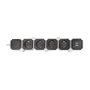 LogiLink Regleta en forma de serpiente con 4 tomas de seguridad y 2 USB-A, blanco/negro