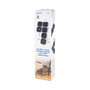 LogiLink Regleta en forma de serpiente con 4 tomas de seguridad y 2 USB-A, blanco/negro