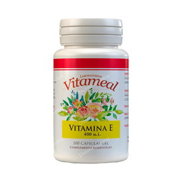 VITAMEAL Vitamina E 400Ui D-Alpha Tocopherol 100 Cápsulas