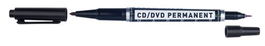 Rotulador Permanente Molin Para Cd Doble Punta Negro (Set de 12)
