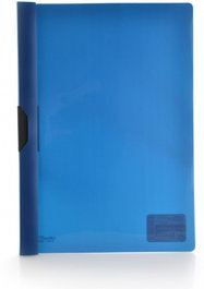 FRAGA IMPORT, S.L. Pack de 10 Dossiers Clip-It Supra A4 Azul, Capacidad 60 Hojas
