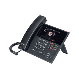 Auerswald COMfortel D-400 Teléfono Analógico de Escritorio con Pantalla TFT de 4.3 Pulgadas, 29 Teclas y Calendario, Negro