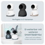 Alecto Monitor de Bebé Wi-Fi con Cámara, Blanco/Gris