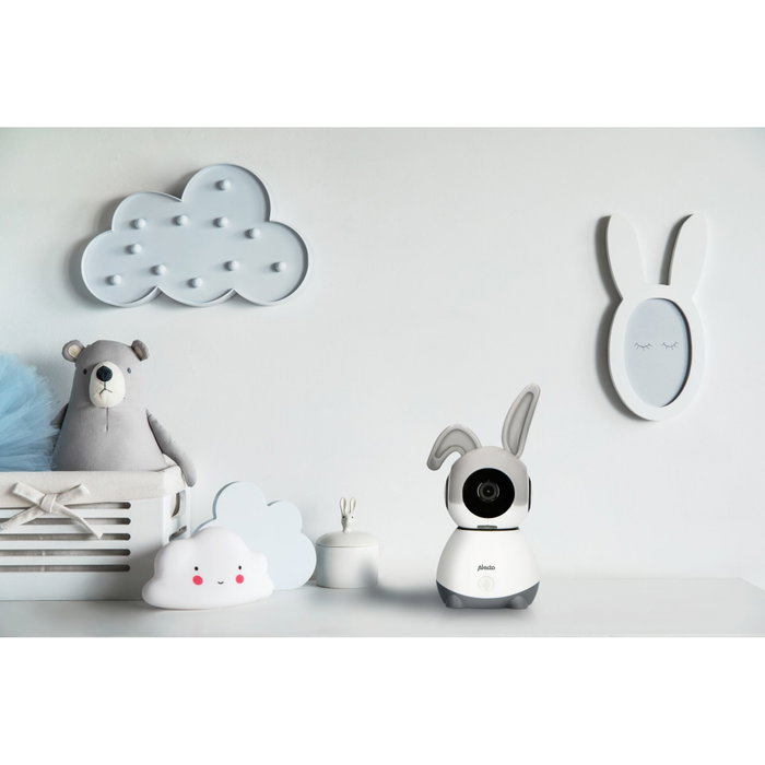 Alecto Monitor de Bebé Wi-Fi con Cámara, Blanco/Gris