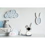 Alecto Monitor de Bebé Wi-Fi con Cámara, Blanco/Gris