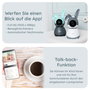 Alecto Monitor de Bebé Wi-Fi con Cámara, Blanco/Gris