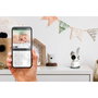 Alecto Monitor de Bebé Wi-Fi con Cámara, Blanco/Gris