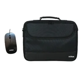 Nilox Maletín Duro para Portátil de 15.6" con Ratón USB