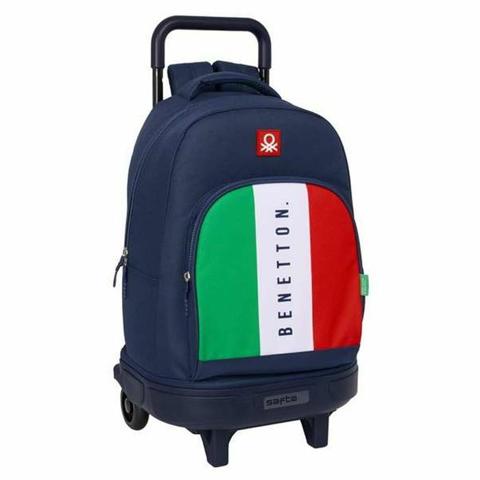 Mochila Escolar Benetton Flag Azul marino 33 x 45 x 22 cm Mochila Escolar Benetton Flag Azul marino 33 x 45 x 22 cm