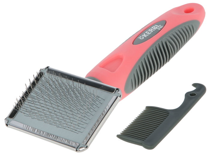 Kerbl Cepillo para Gato Coral/Gris 16x6cm Kerbl Cepillo para Gato Coral/Gris 16x6cm